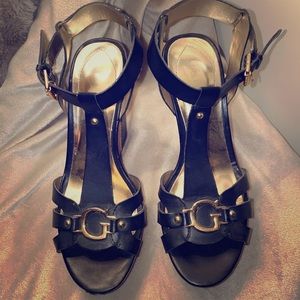 Guess black wedges just in time for the season...